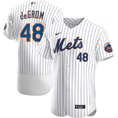 Men's New York Mets #48 Jacob deGrom 2020 White Flex Base Stitched MLB Jersey
