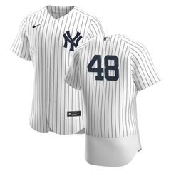 Men's New York Yankees #48 Anthony Rizzo White Flex Base Stitched Baseball Jersey