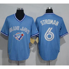 Blue Jays #6 Marcus Stroman Light Blue Cooperstown Throwback Stitched MLB Jersey