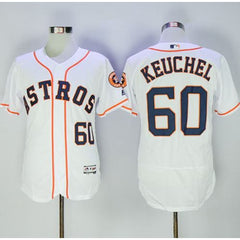 Astros #60 Dallas Keuchel White Flexbase Authentic Collection Stitched MLB Jersey
