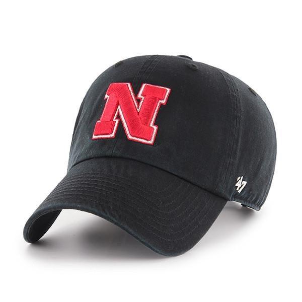 NEBRASKA CORNHUSKERS '47 CLEAN UP Black