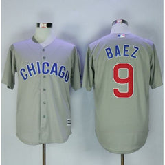 Cubs #9 Javier Baez Grey New Cool Base Stitched MLB Jersey