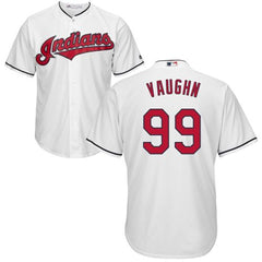 indians #99 Ricky Vaughn White New Cool Base Stitched MLB Jersey
