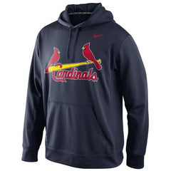 St.Louis Cardinals KO Wordmark Performance Navy MLB Hoodie