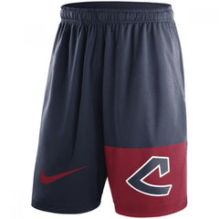 Men's Cleveland indians Navy Cooperstown Collection Dry Fly Shorts