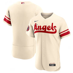 Men's Los Angeles Angels Blank 2022 Cream City Connect Flex Base Stitched Jersey