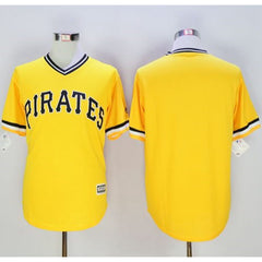 Pirates Blank Gold New Cool Base Stitched MLB Jersey