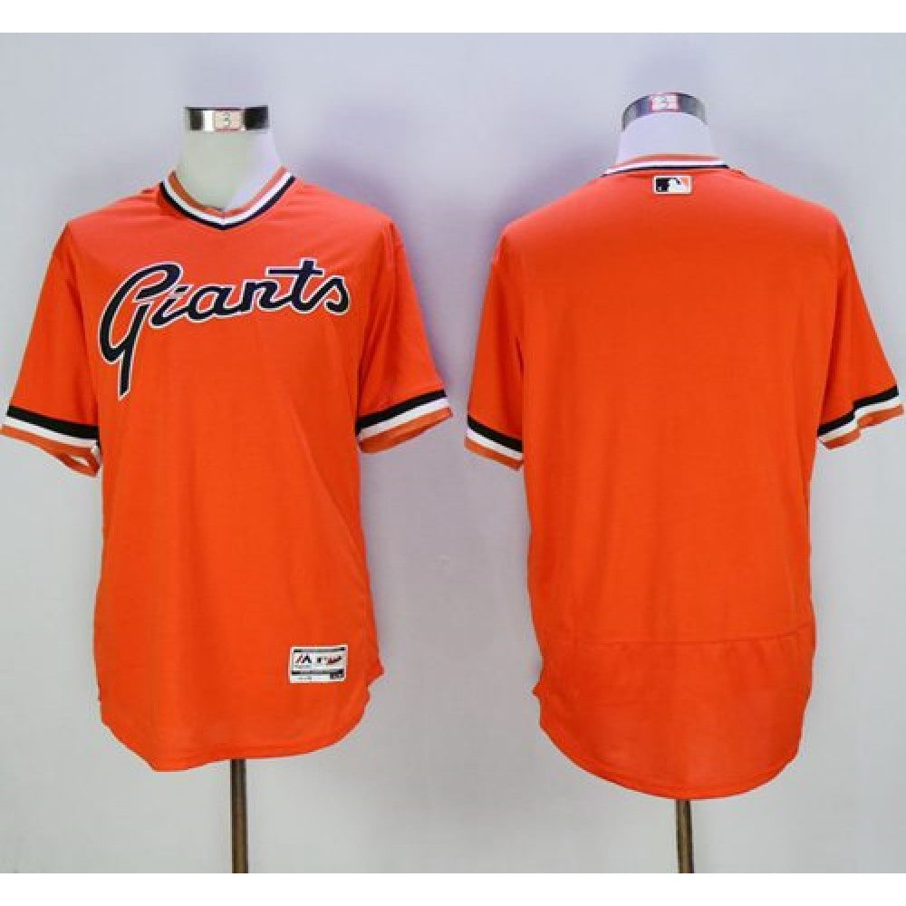 Giants Blank Orange Flexbase Authentic Collection Cooperstown Stitched MLB jerseys