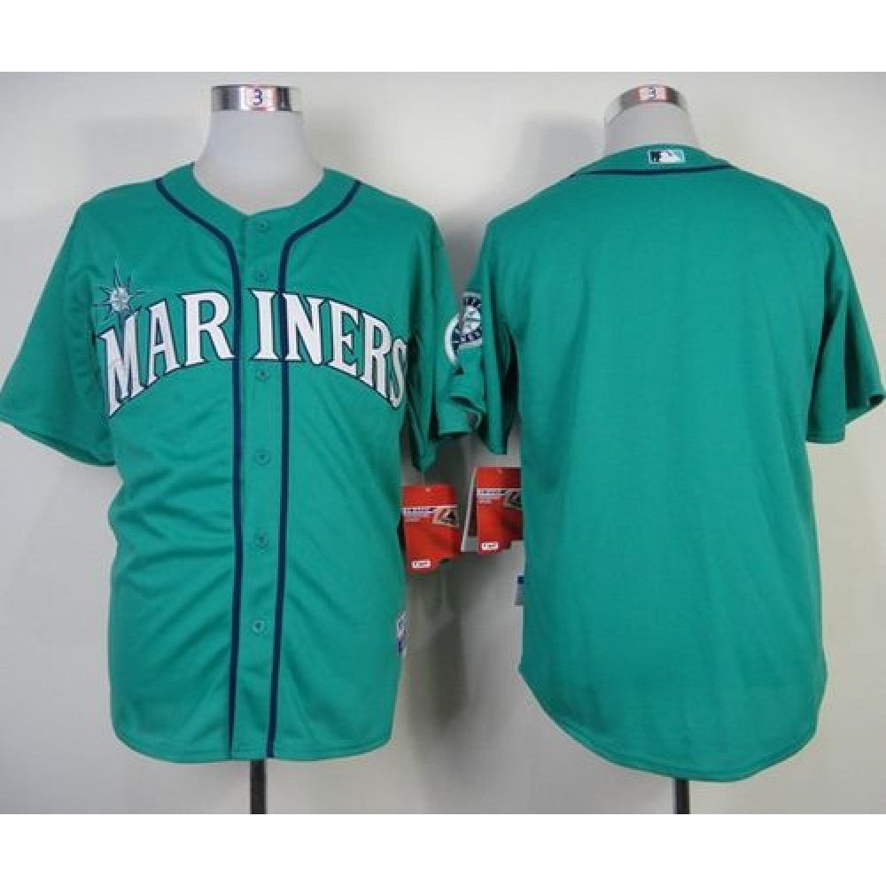 Mariners Blank Green Alternate Cool Base Stitched MLB Jersey