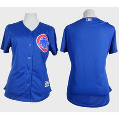 Cubs Blank Blue Alternate Women's Stitched MLB Jersey