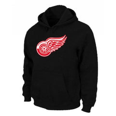 NHL Detroit Red Wings Big & Tall Logo Pullover Hoodie Black