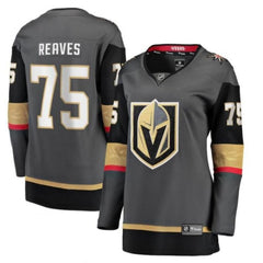 Women's Vegas Golden Knights #75 Ryan Reaves Gray Stitched Jersey