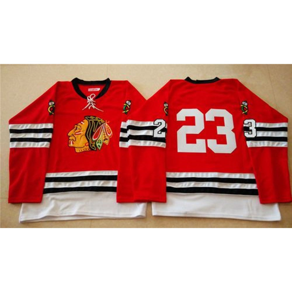 Mitchell And Ness 1960-61 Blackhawks #23 Kris Versteeg Red Stitched NHL Jersey