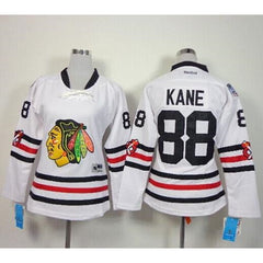 Blackhawks #88 Patrick Kane White 2015 Winter Classic Women's Stitched NHL Jersey