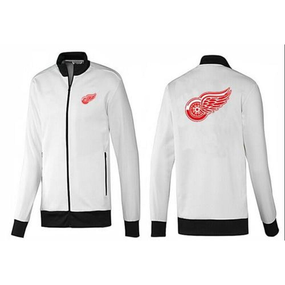 NHL Detroit Red Wings Zip Jackets White-1