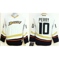Ducks #10 Corey Perry White Youth Stitched NHL Jersey