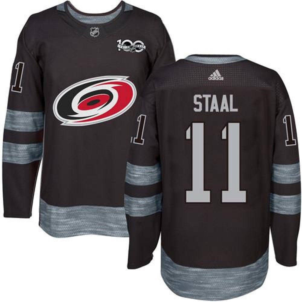 Hurricanes #11 Jordan Staal Black 1917-2017 100th Anniversary Stitched NHL Jersey