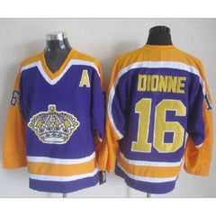 Kings #16 Marcel Dionne Purple CCM Throwback Stitched NHL Jersey