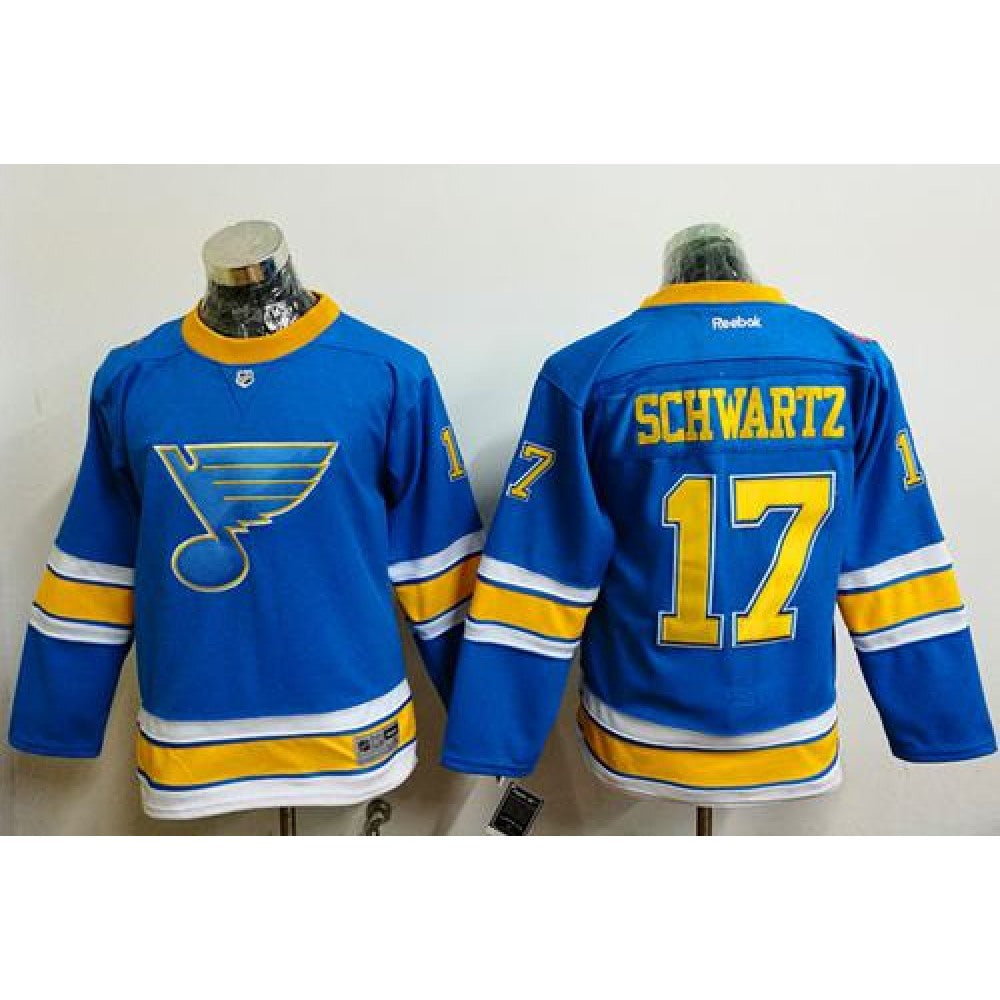 Blues #17 Jaden Schwartz Light Blue 2017 Winter Classic Stitched Youth NHL Jersey