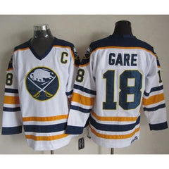 Sabres #18 Danny Gare White CCM Throwback Stitched NHL Jersey