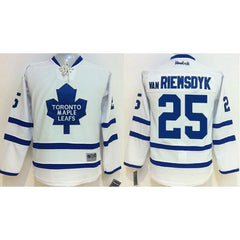 Maple Leafs #25 James Van Riemsdyk White Stitched Youth NHL Jersey