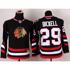 Blackhawks #29 Bryan Bickell Black 2014 Stadium Series Stitched Youth NHL Jersey