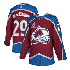 Men's Colorado Avalanche #29 Nathan MacKinnon 2022 Burgundy Stanley Cup Champions Patch Stitched Jersey