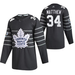 Men's Toronto Maple Leafs #34 Auston Matthews 2020 Grey All Star Stitched NHL Jersey