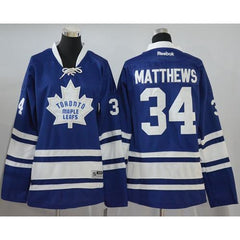 Maple Leafs #34 Auston Matthews Blue Women's Alternate Stitched NHL Jersey