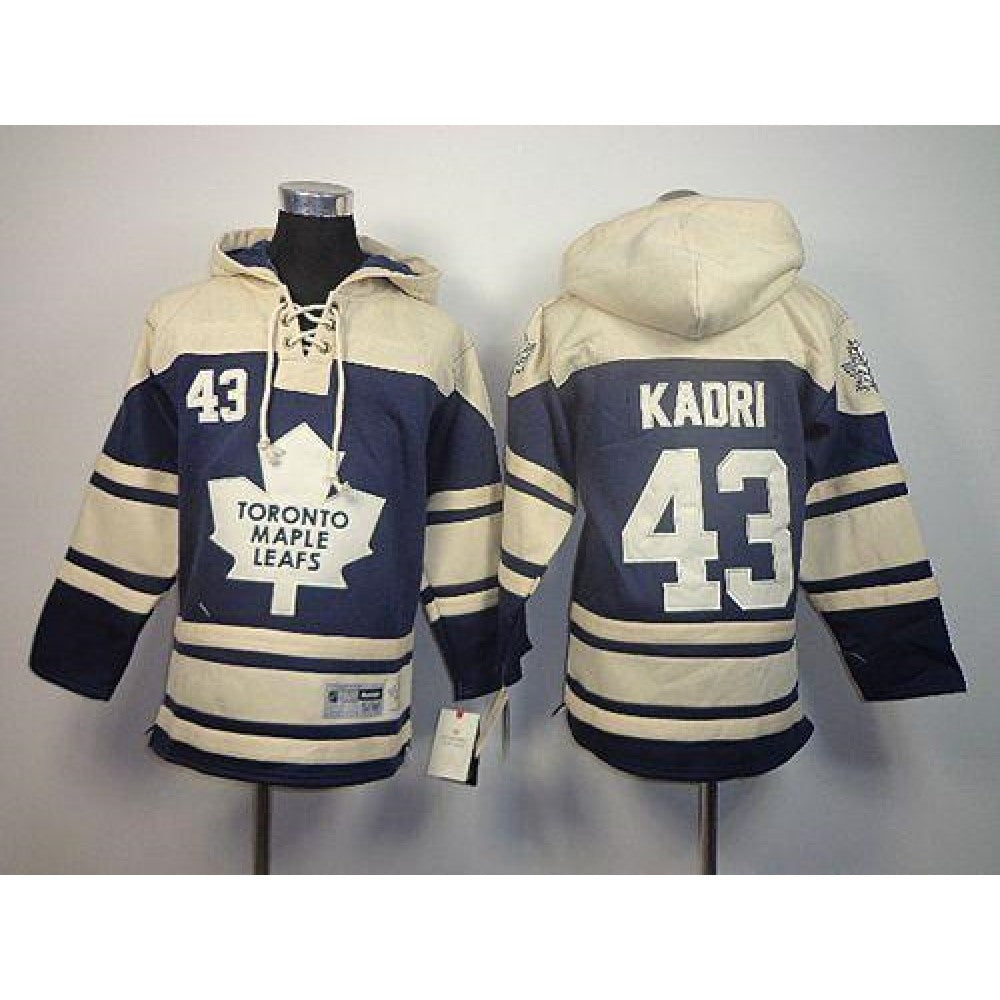 Maple Leafs #43 Nazem Kadri Blue Sawyer Hooded Sweatshirt Stitched Youth NHL Jersey