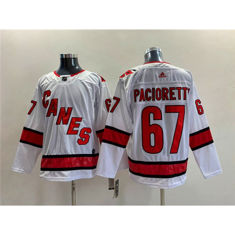 Men's Carolina Hurricanes #67 Max Pacioretty White Stitched Jersey