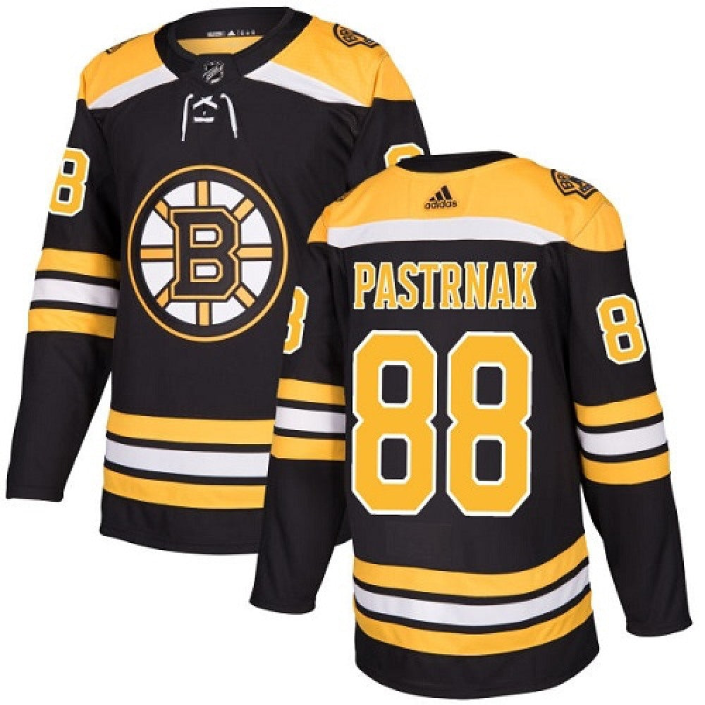 Men's Boston Bruins #88 David Pastrnak Black Stitched NHL Jersey