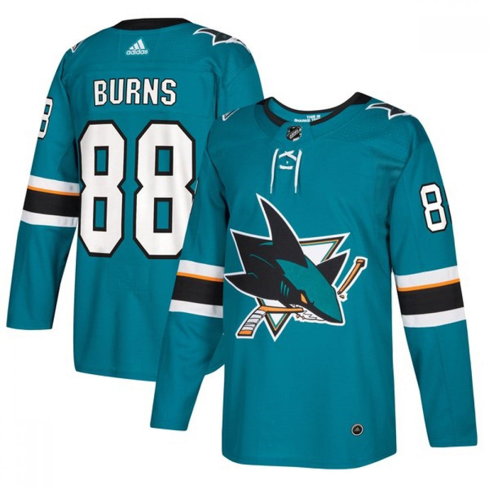 Men's San Jose Sharks #88 Brent Burns Teal Stitched NHL Jersey