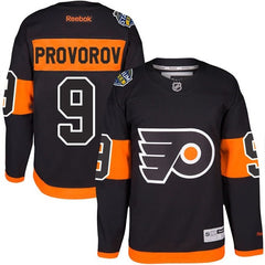Flyers #9 Ivan Provorov Black 2017 Stadium Series Stitched Youth NHL Jersey