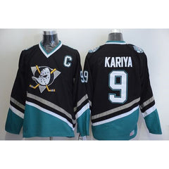 Ducks #9 Paul Kariya Black CCM Throwback Stitched NHL Jersey
