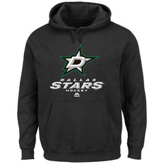 Dallas Stars Majestic Critical Victory VIII Pullover Hoodie Black
