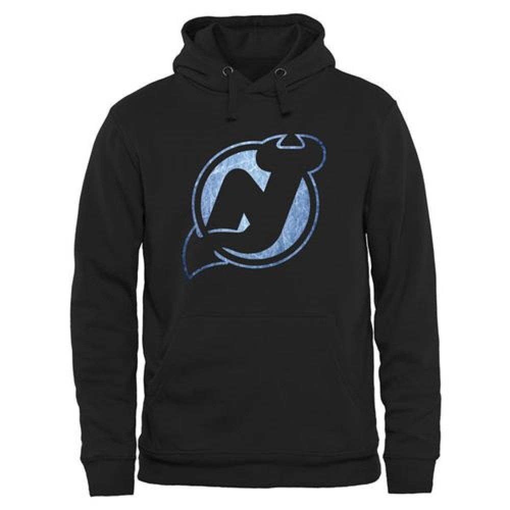New Jersey Devils Rinkside Pond Hockey Pullover Hoodie Black