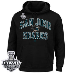San Jose Sharks Majestic Heart & Soul 2016 Stanley Cup Final Patch Hoodie Black