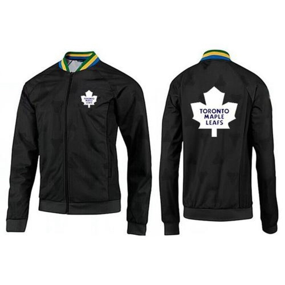 NHL Toronto Maple Leafs Zip Jackets Black-3