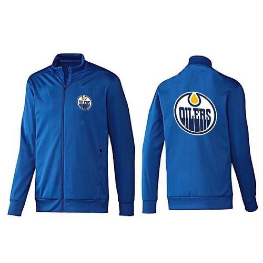 NHL Edmonton Oilers Zip Jackets Blue-2