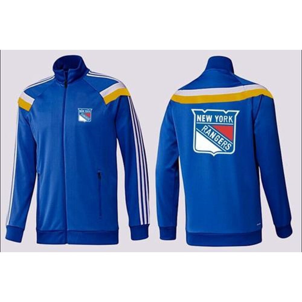 NHL New York Rangers Zip Jackets Blue-4