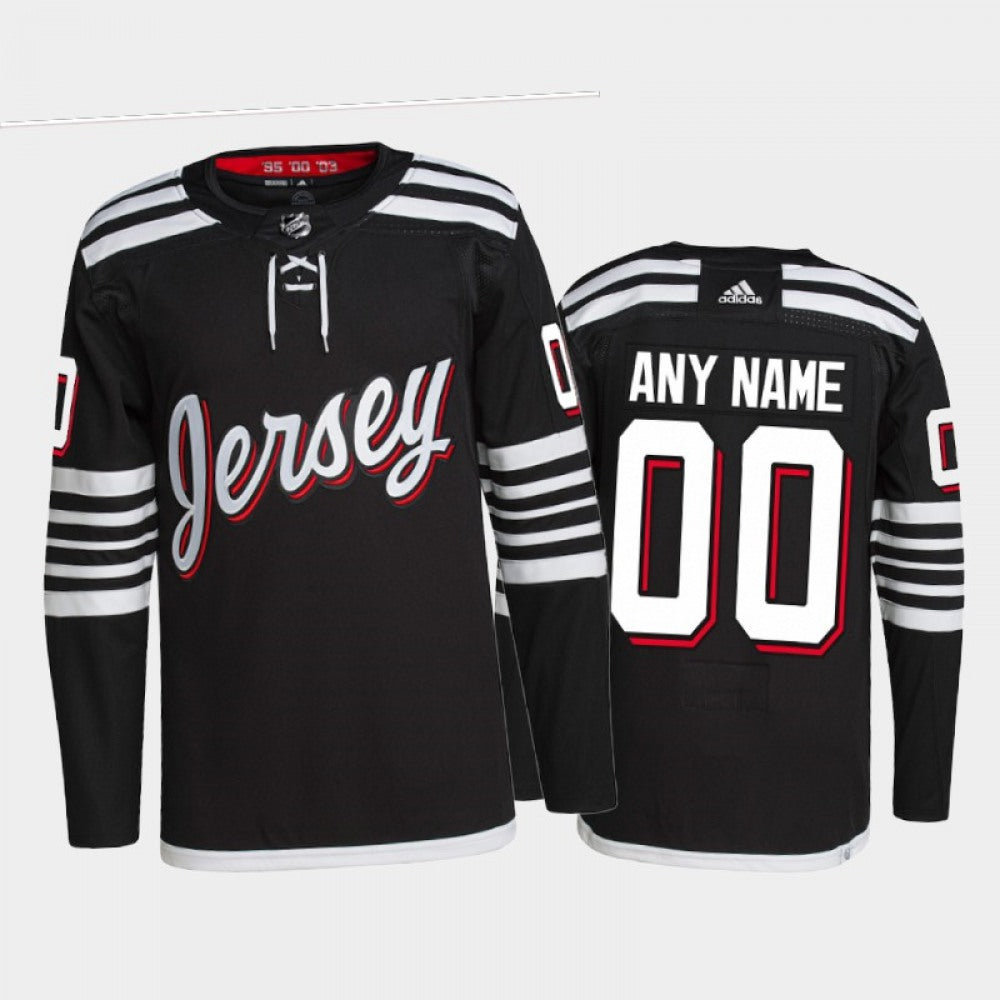 Men's New Jersey Devils Active Player Custom 2021/22 Black Stitched Jersey