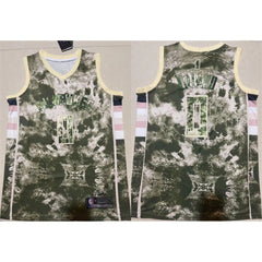 Men's Milwaukee Bucks #0 Damian Lillard Green/White Stitched Basketball Jersey
