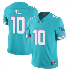 Men's Miami Dolphins #10 Tyreek Hill Aqua 2023 F.U.S.E Alternate Vapor Limited Stitched Football Jersey 