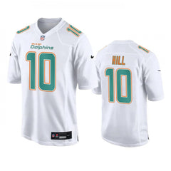 Men's Miami Dolphins #10 Tyreek Hill White Fashion Vapor Untouchable Stitched Football Jersey 