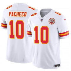 Men's Kansas City Chiefs #10 Isiah Pacheco White 2023 F.U.S.E. Vapor Untouchable Limited Stitched Jersey 