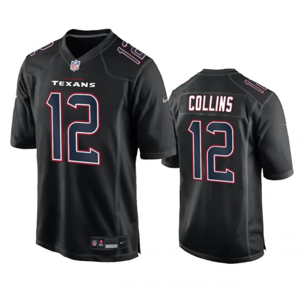 Men's Houston Texans #12 Nico Collins Black Fashion Vapor Untouchable Limited Stitched Football Jersey 