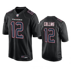 Men's Houston Texans #12 Nico Collins Black Fashion Vapor Untouchable Limited Stitched Football Jersey 