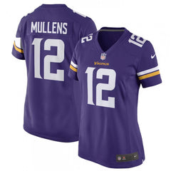 Women's Minnesota Vikings #12 Nick Mullens Purple Stitched Jersey(Run Small) 