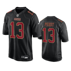 Men's San Francisco 49ers #13 Brock Purdy Black Fashion Limited Stitched Football Game Jersey 